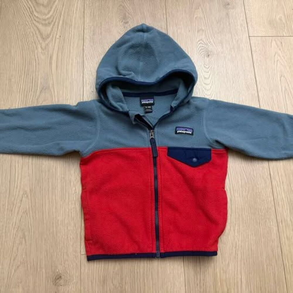 Patagonia Micro D Snap-T Fleece Hoodie zip up 12-18M
